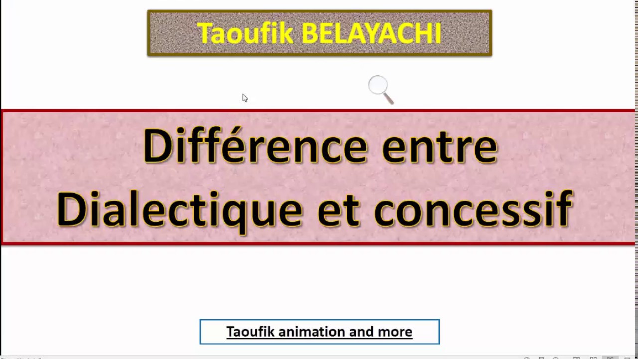 Ecrit bac 25 -Différence entre les plans dialectique et concessif مشروح بالعربية