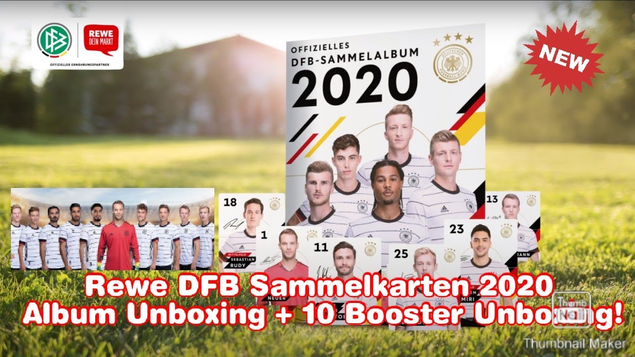 Rewe DFB Sammelkarten Album Unboxing+10 Booster Unboxing!!!