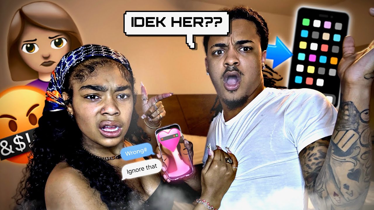 HIDING A FEMALE IN MY PHONE PRANK ON GIRLFRIEND!!*GOES WRONG*