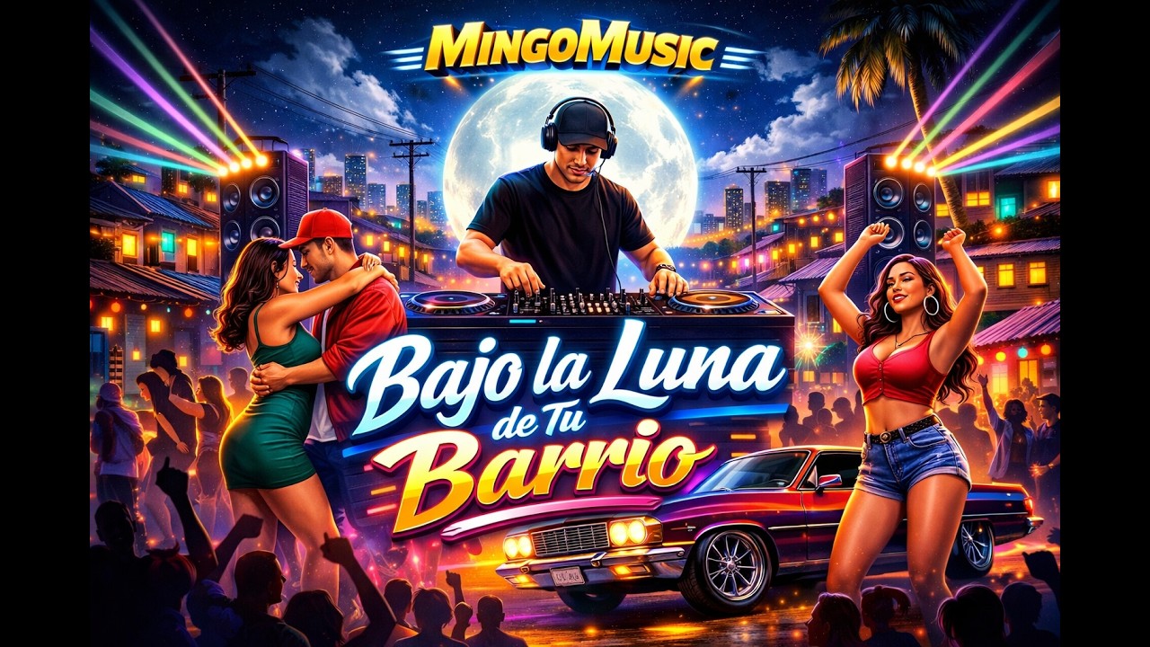 Bajo la Luna de Tu Barrio ❤️🌙 | Cumbia Sonidera Pa’ Bailar Pegaditos | MingoMusic
