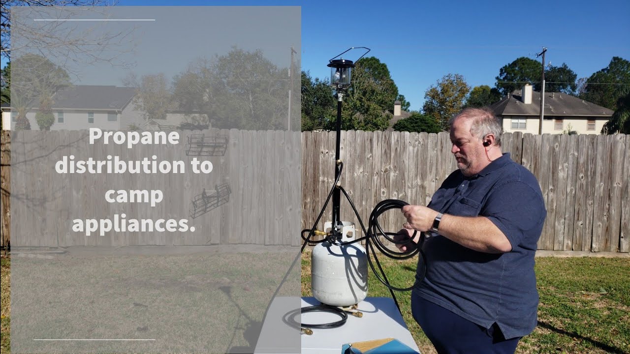 Bulk tank propane distribution for camping.