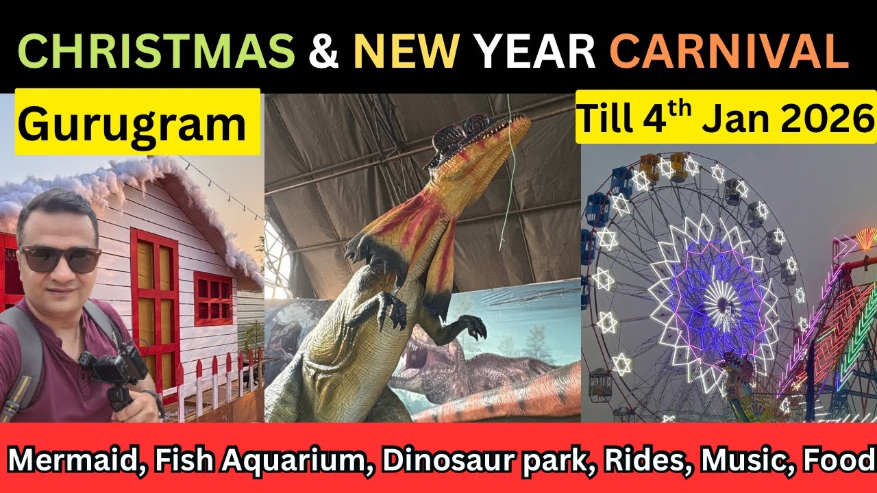 Christmas & new year carnival 2025 gurugram / winter carnival 2025 leisure valley gurugram