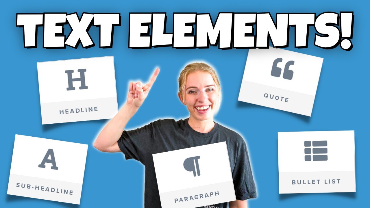 ClickFunnels Elements EXPLAINED | Text Elements