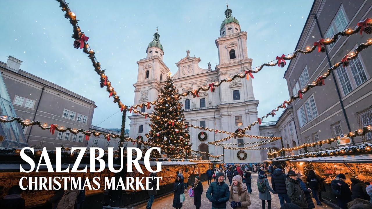 Salzburg Christmas Market · The Most Wonderful Time of the Year · 4K Walking Tour