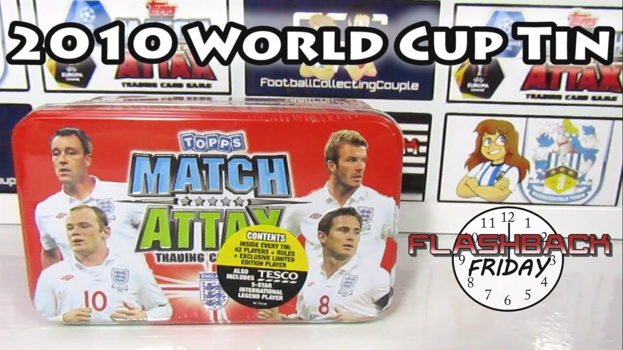 Match Attax 2010 World Cup Mega Tin Opening | Tesco Exclusive | Legend Player | Flashback Friday