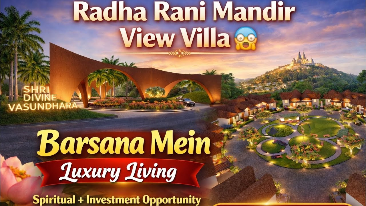 LUXURY  VILLA IN BARSANA | STARTING  1.3 CR | NEAR RADHA RANI MANDIR