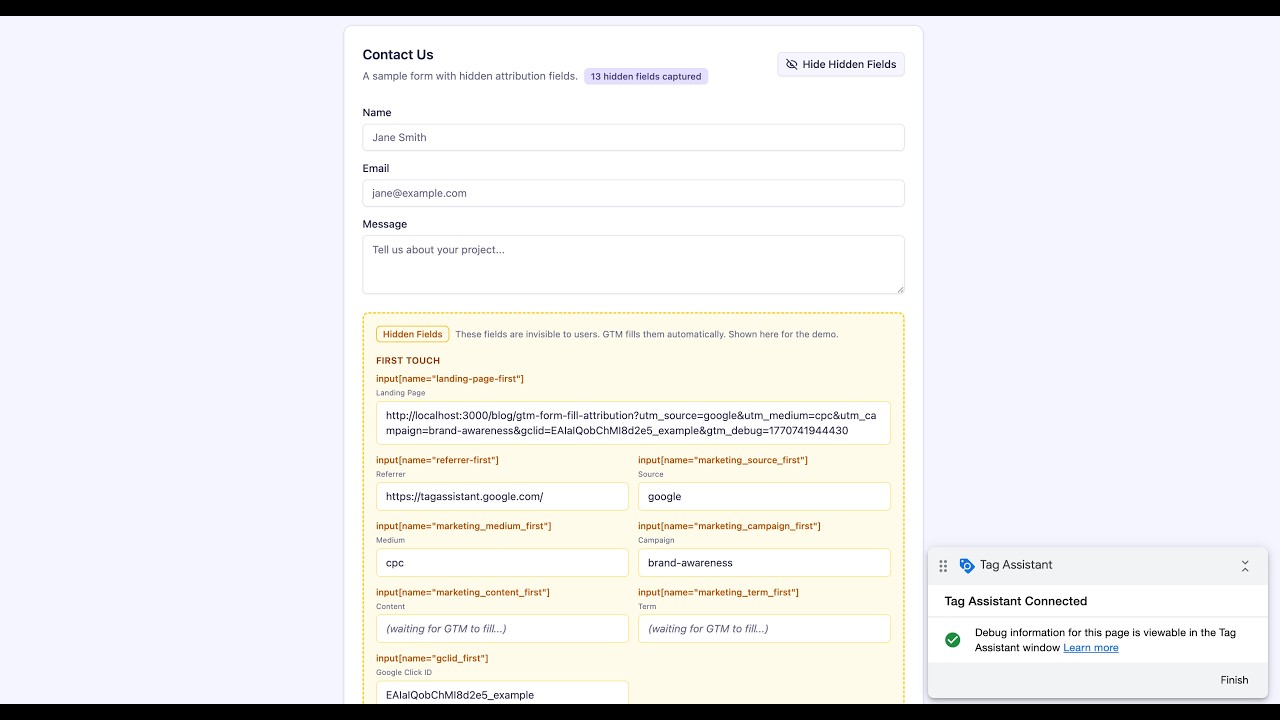 Get Marketing Attribution Data in Your CRM with Google Tag Manager