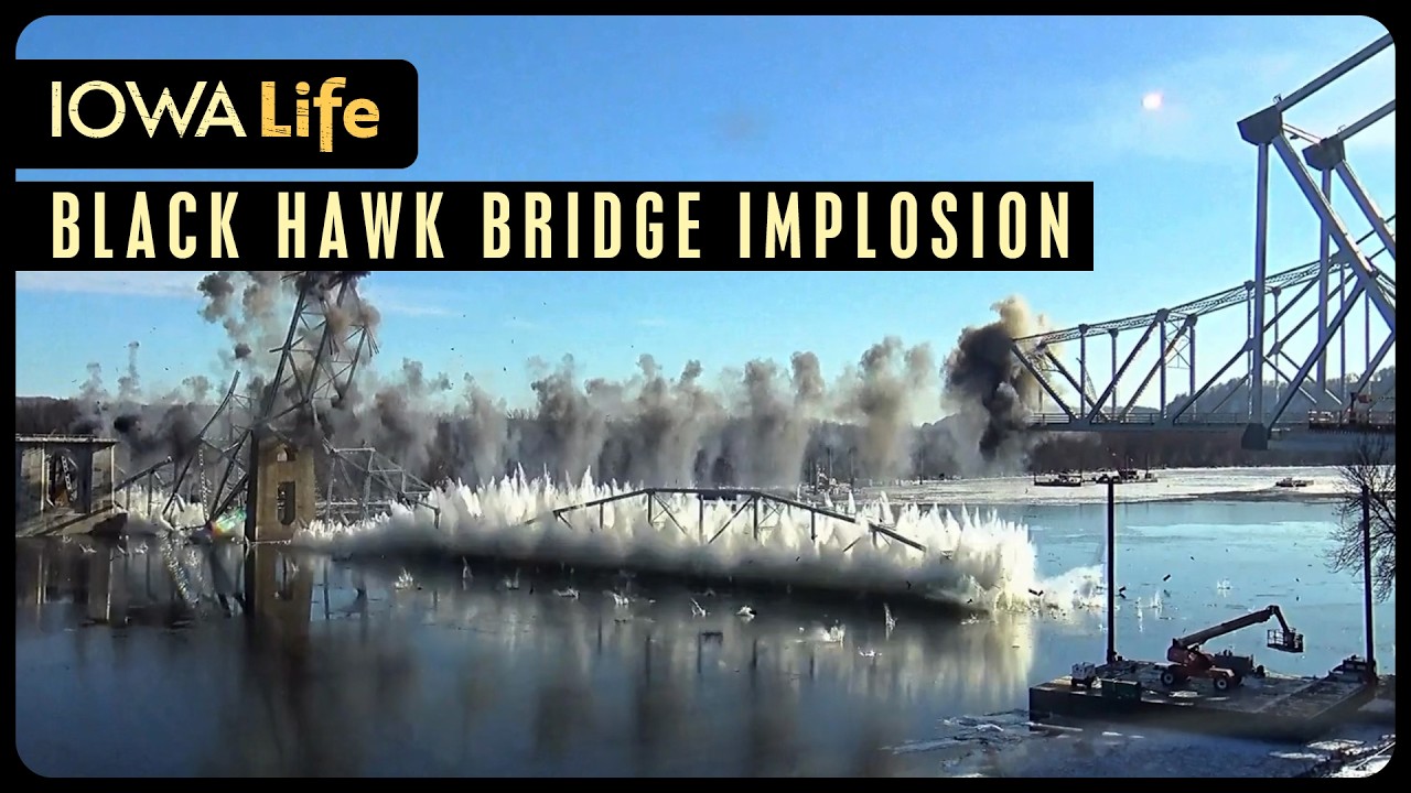 Black Hawk Bridge Implosion in Lansing, Iowa | Iowa Life