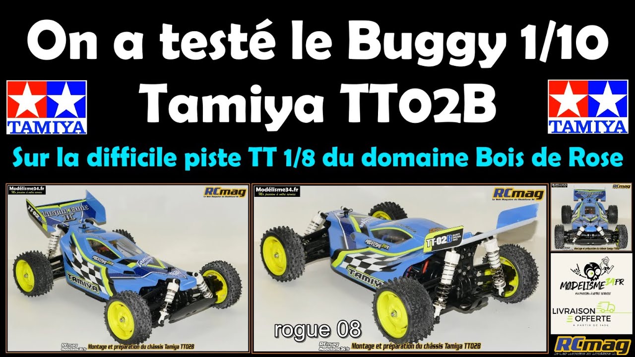 Tamiya TT02B buggy 1/10 4x4 - Bonne surprise malgré un circuit difficile pour cette échelle !