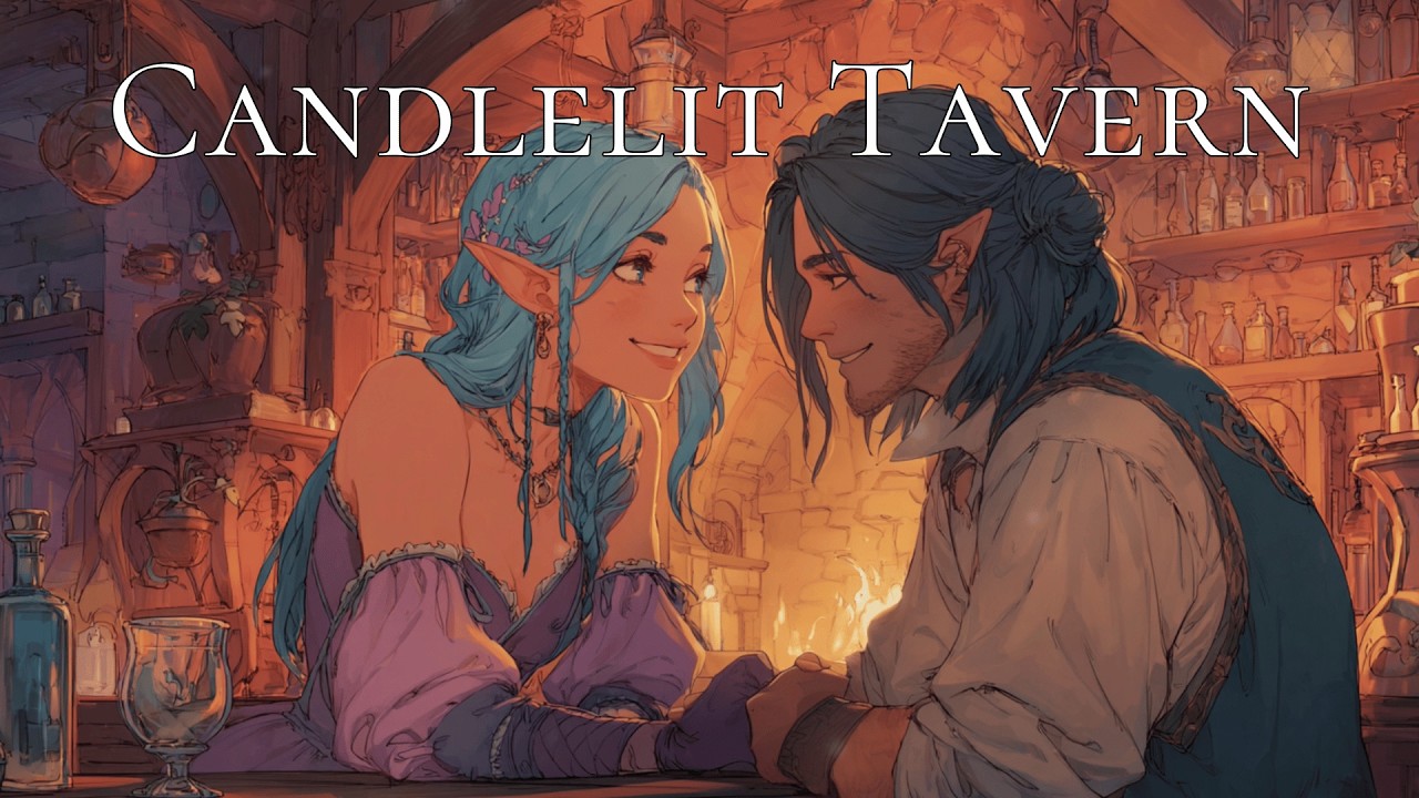 Candlelit Tavern — Cozy Romantic Fantasy Ambience