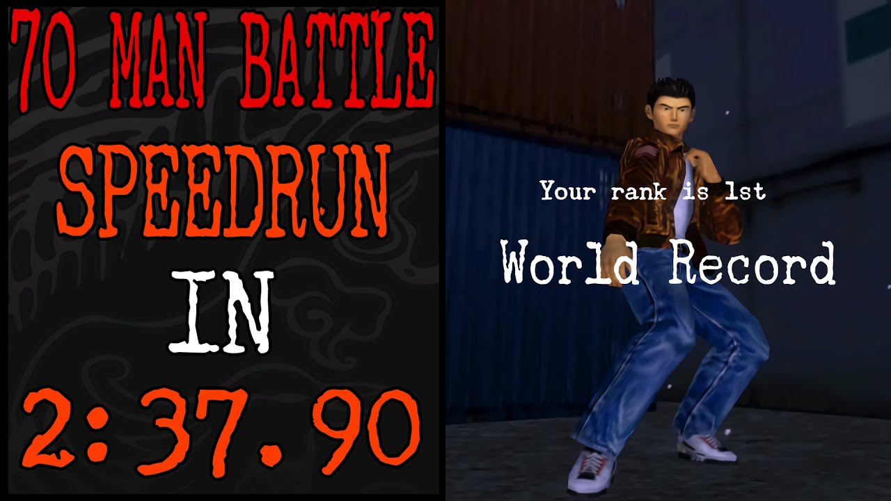 Shenmue 70 Man Battle speedrun in 2:37.90 [Former WR]