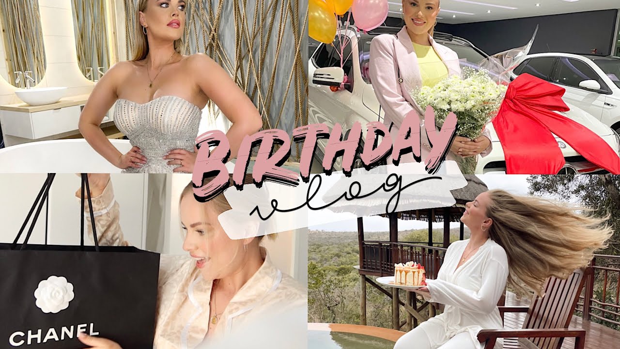 My 28th BIRTHDAY: New Car, South African Safari, House Update, Chanel Unboxing, R28k Bath Winner…