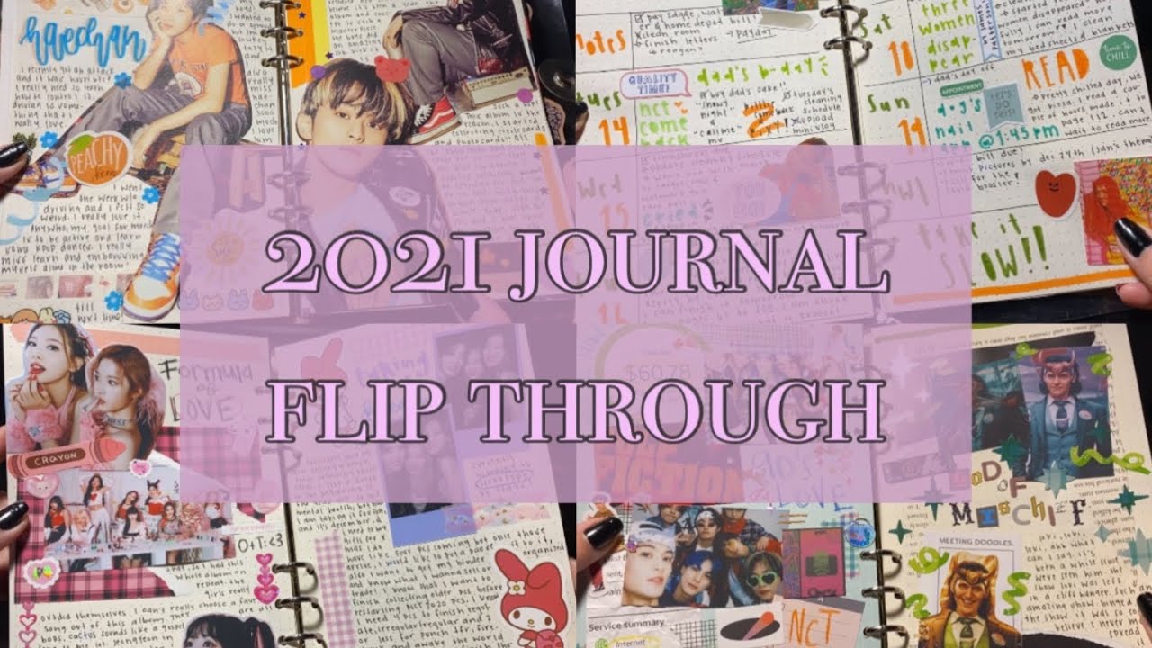 my 2021 filp through | kpop journal + kpop bullet journal💖