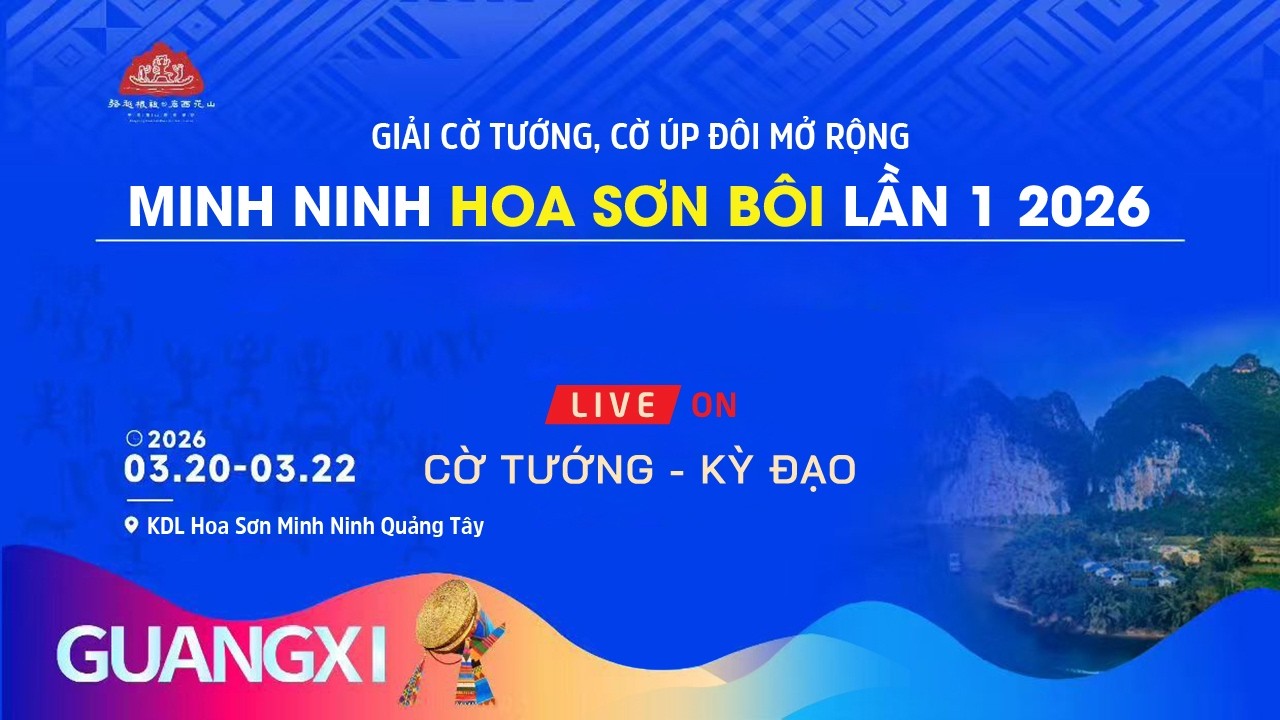 [LIVE] NINH MINH HOA SƠN BÔI - Vòng 4-6 nội dung cờ tướng 15p+5s