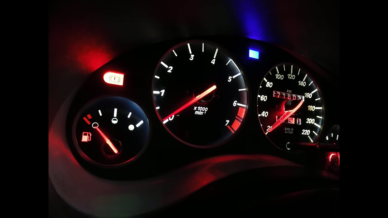 Como iluminar las agujas de un clúster     (Chevy-Corsa B)