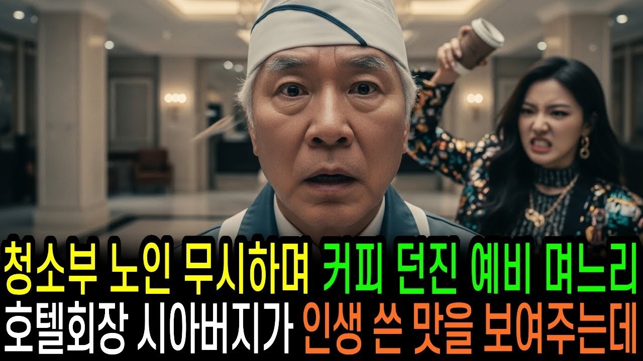 청소부 복장의 노인에게 커피 던진 예비 며느리, 호텔 회장 시아버지가 인생 쓴 맛을 보여주자