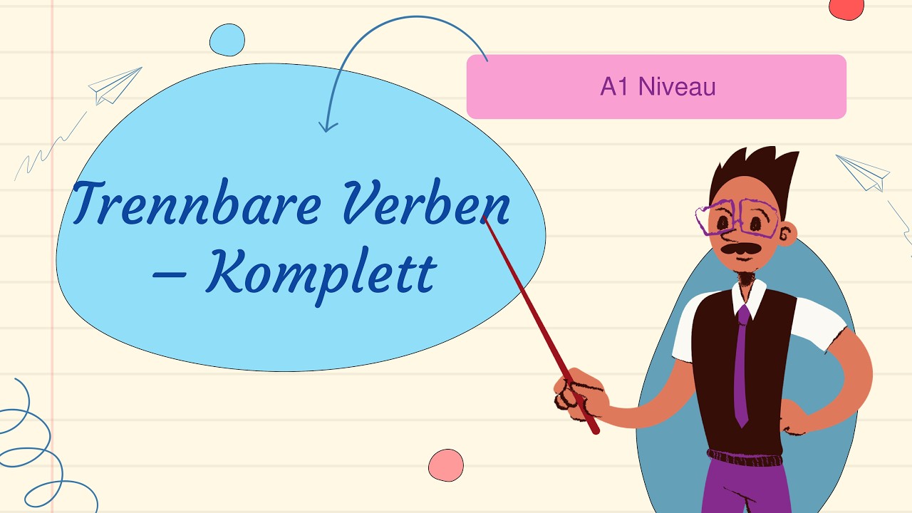 A1 German – ALL Trennbare Verben you need | Complete Beginner Lesson