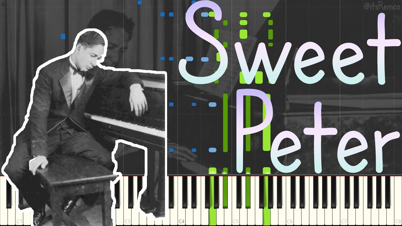 Jelly Roll Morton - Sweet Peter 1938 (New Orleans Classic Jazz Piano Synthesia) [LoC]