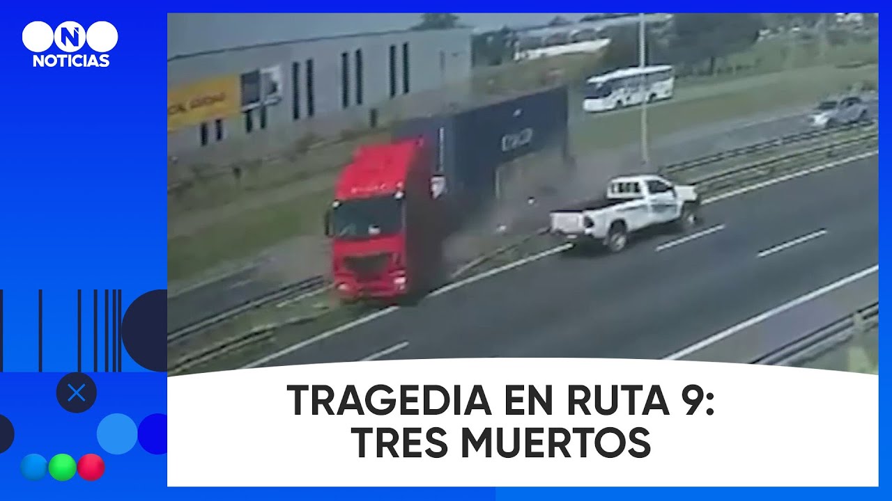 CHOQUE, FUEGO y TRAGEDIA en RUTA 9: TRES MUERTOS - Telefe Noticias