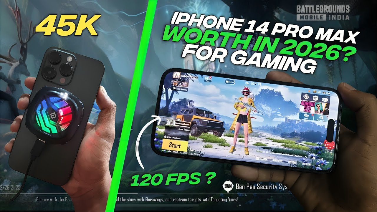 iPhone 14 Pro Max 🔥in 2026  For Gaming | Smooth + 120FPS | BGMI / PUBG 
