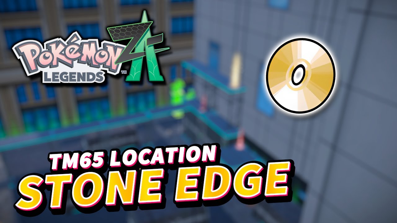 Pokemon Legends Z-A STONE EDGE TM65 LOCATION (How to reach TM in Wild Zone 18)
