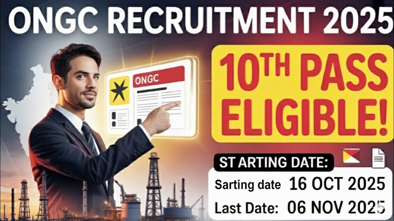 ONGC Recruitment 2025 | ONGC New Vacancy 2025 | No Exam | ONGC Jobs in 2025 | New Vacancy 2025