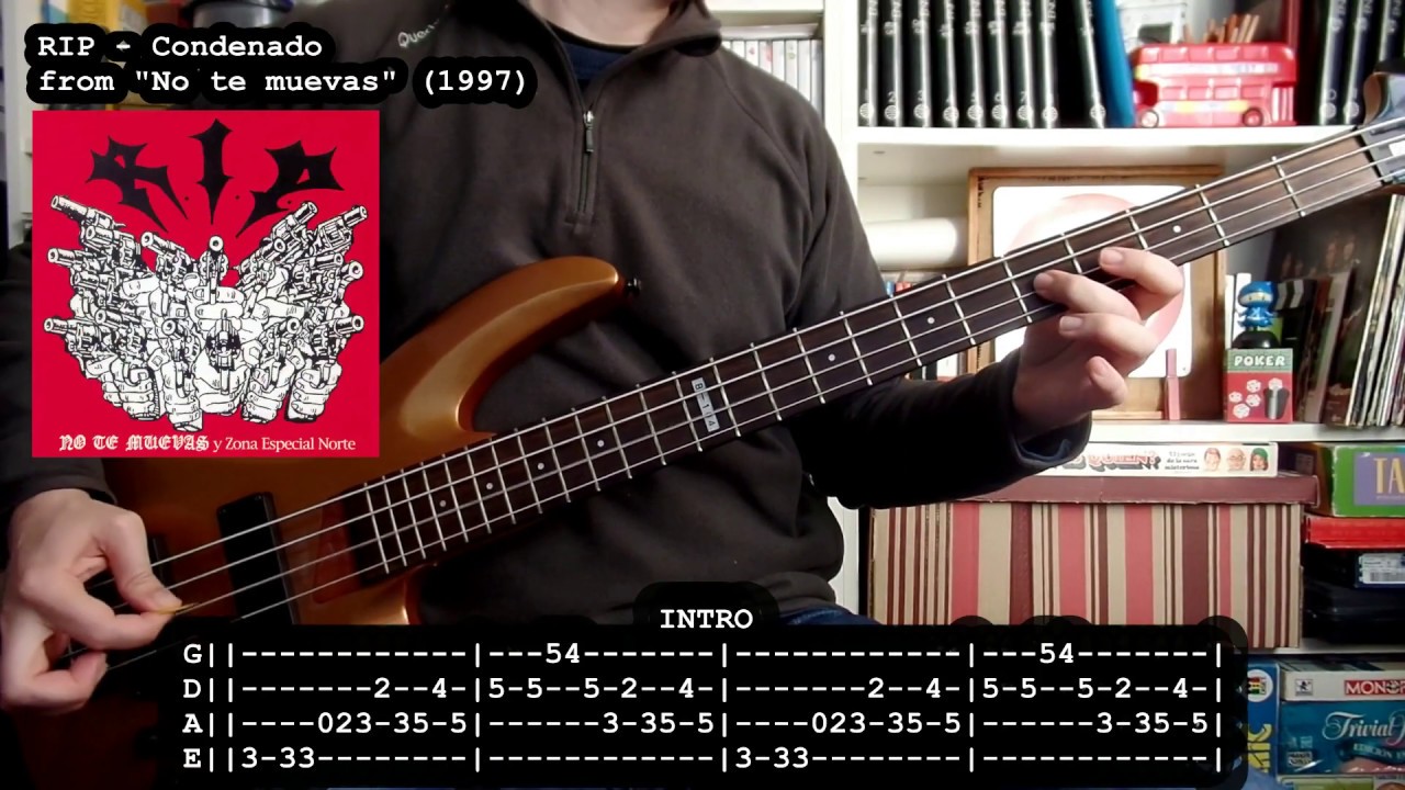 RIP - Condenado (bass cover w/ Tabs) [full HD]