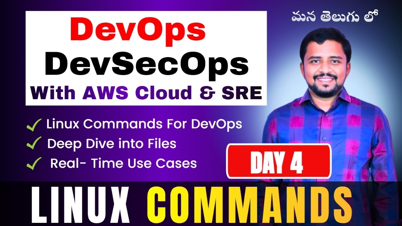 Day 4 Advanced Linux Commands for DevOps 🔥 Real-Time File Use Cases | AWS DevSecOps