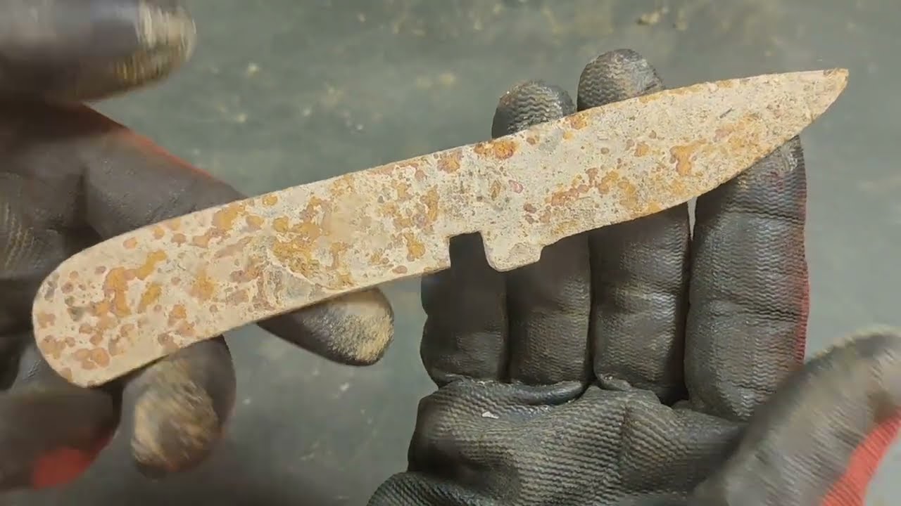 Turning a Completely Rusted Old Knife Into a Brand New One | Satisfying Knife Restoration