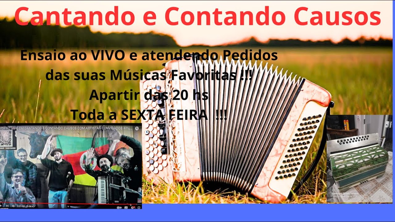 CANTANDO E CONTANDO CAUSOS com músicas da Cultura Gaúcha ao VIVO #musica #cultura