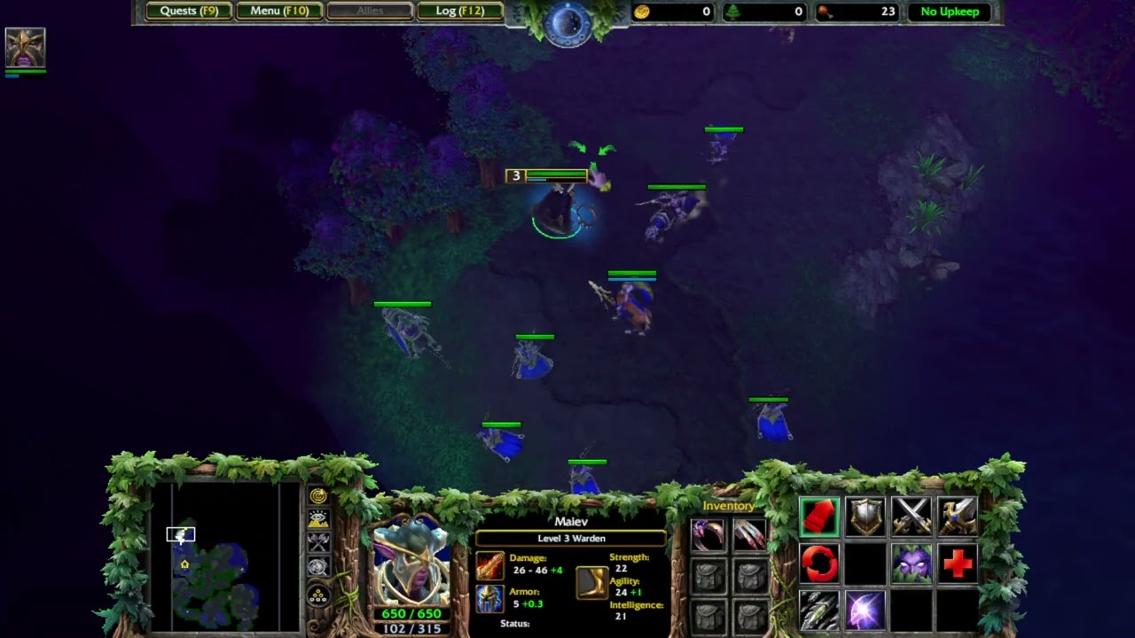 WARCRAFT III: КАМПАНИЯ «СЕНТИНЕЛ», глава 1
