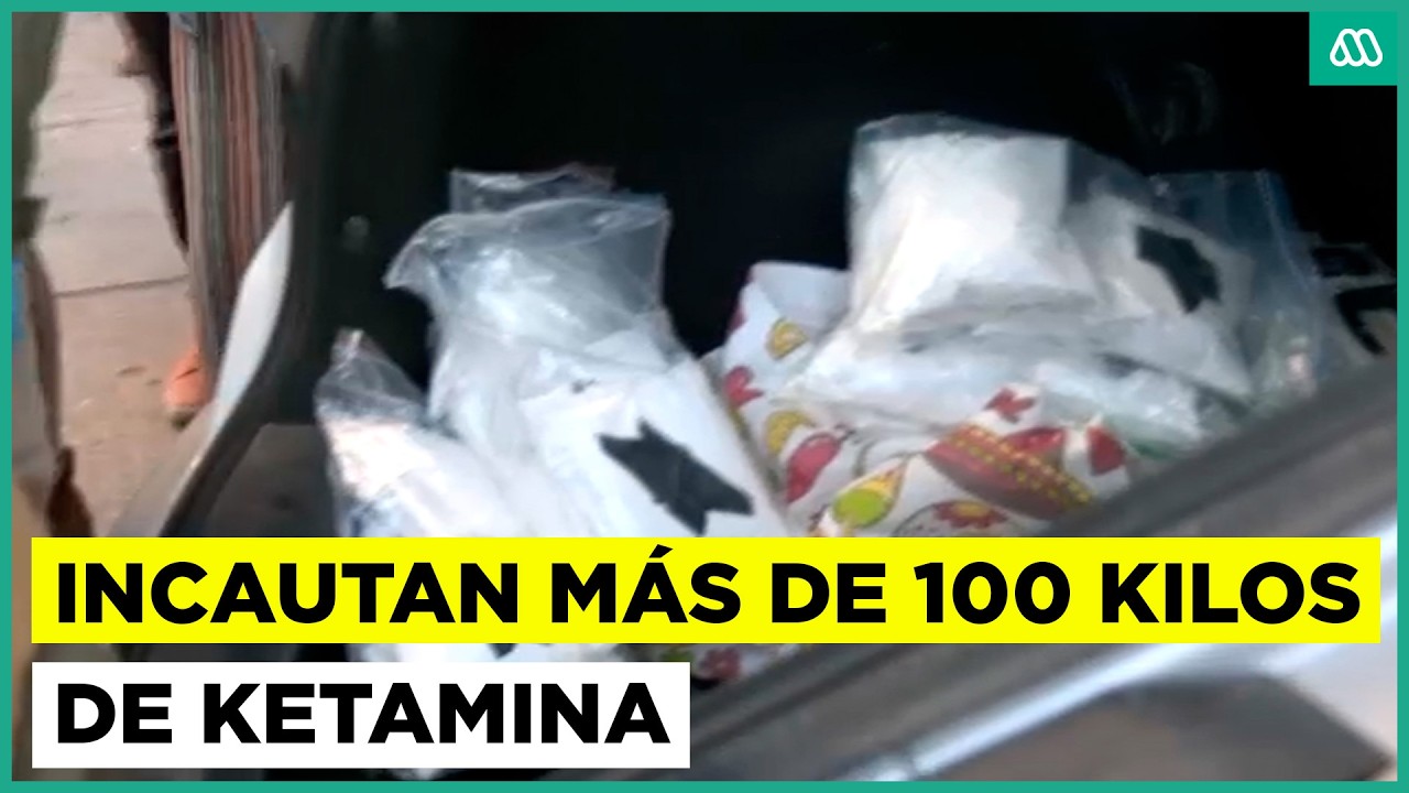 Más de 100 kilos de ketamina y millones en efectivo: megaoperativo por tráfico de drogas en Santiago