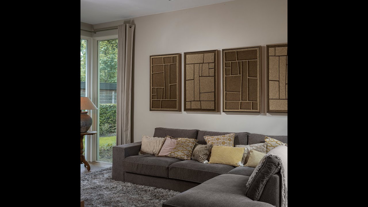FeltArt Acoustic Wall Art | Artura | Olive Mist (Green) | Size L