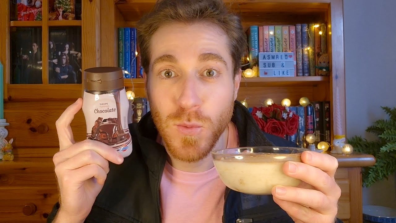[ASMR] Arroz con leche 🥛 & Sirope de Chocolate 🍫 | Rice pudding | Susurros, eating sounds