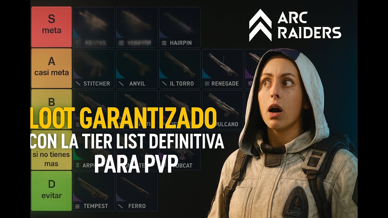 ARC RAIDERS Probé TODAS las armas en PVP… y esta es la (TIER LISTA DEFINITIVA)🔥🔥GANA LAS TEAM FIGHT