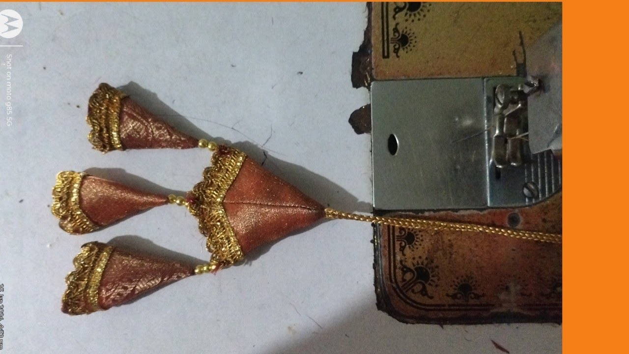 Latkan banane ka Sahi tarika || easy and beautiful latkan design ||cutting and stitching
