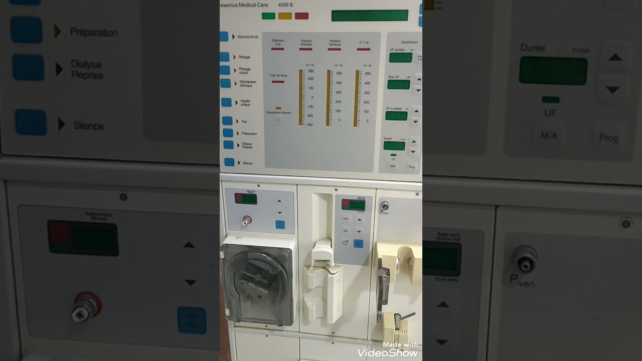 FRESENIUS 4008 B mise en marche + test