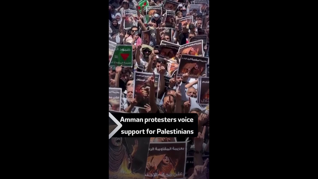 Amman protesters voice support for Palestinians