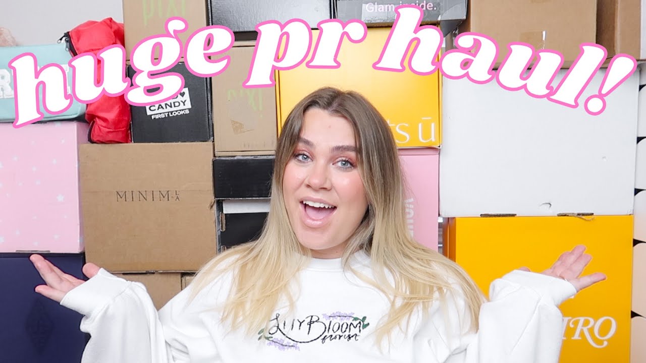 huge pr unboxing! *free makeup haul* 2023 🤍