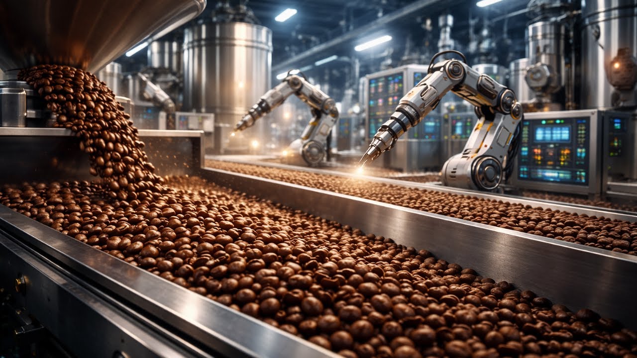 Inside a Massive Coffee Processing Plant | Industrial Flow