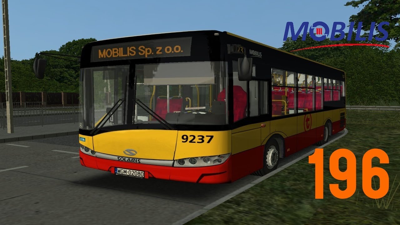 OMSI 2 ~Warszawa Rembertów~ 𝟭𝟵𝟲 REMBERTÓW KOLONIA (2) / SOLARIS URBINO 8.9LE #9237 MOBILIS | KUBSSS