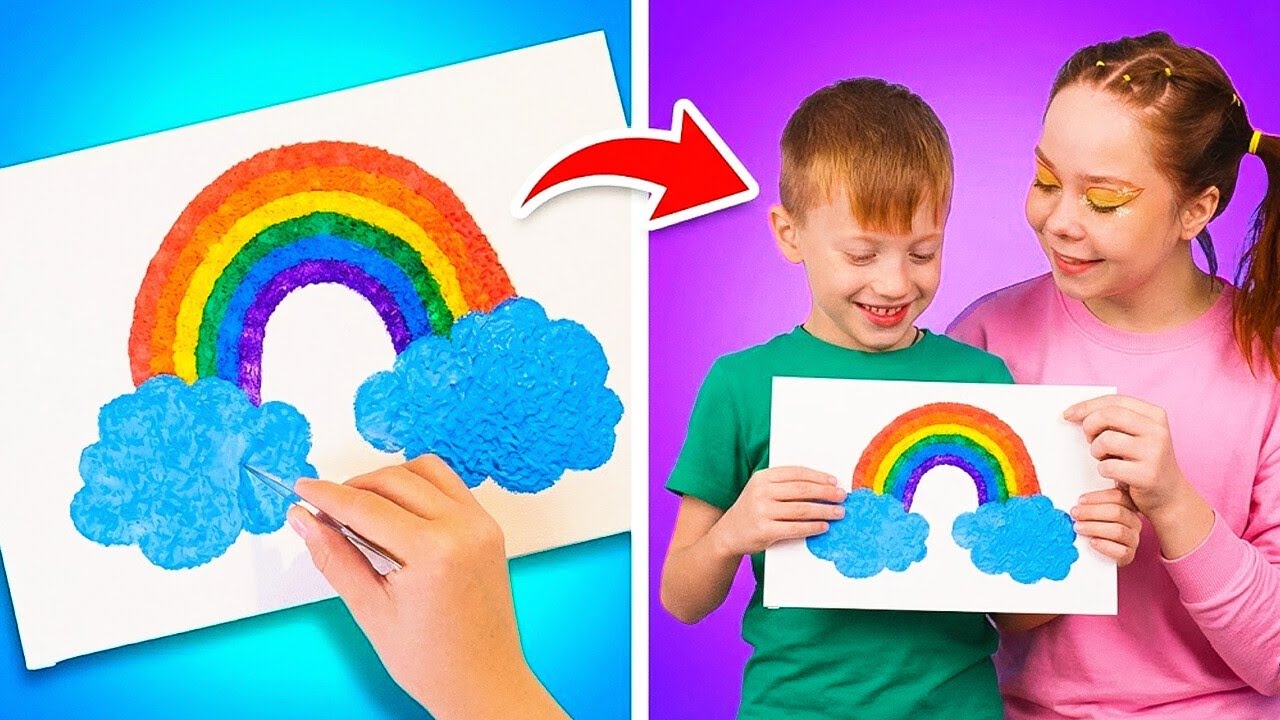 🎨 Let’s Create and Learn Together! Rainbow Fun And More Happy Kid Crafts 🌈