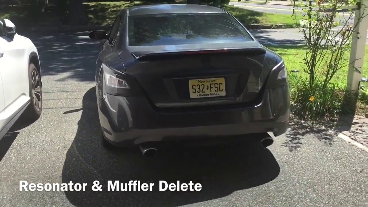 2012 Nissan Maxima Exhaust (Muffler Delete, Resonator Delete, Vibrant Resonator)