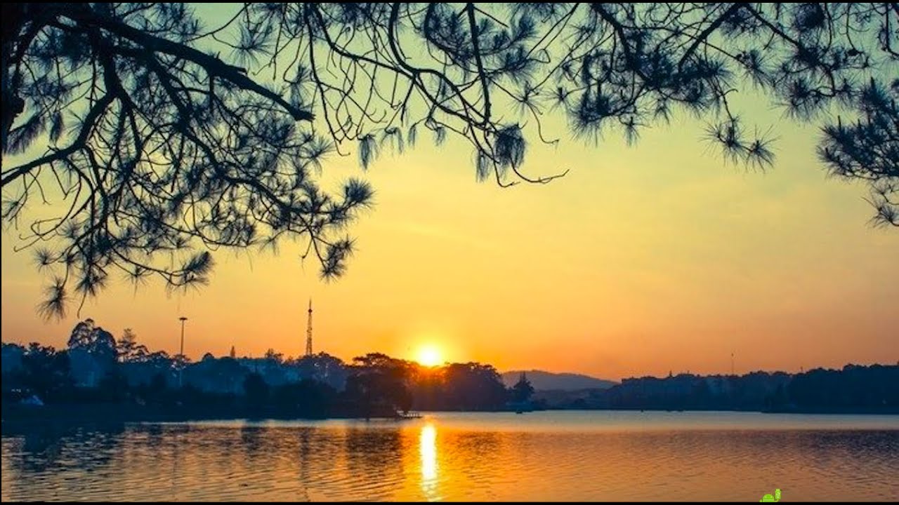 Water Sounds for Sleep or Focus | sunset in DA LAT | Peaceful Ambience for Spa, Yoga and Relaxation