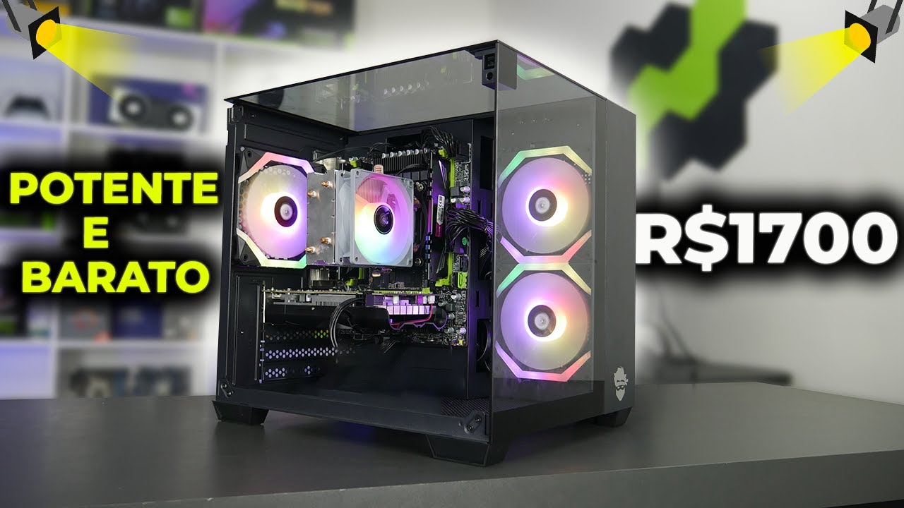 PC GAMER BARATO (R$1700) PRA RODAR VÁRIOS JOGOS! MONTAGEM E TESTE (2025) 🔥