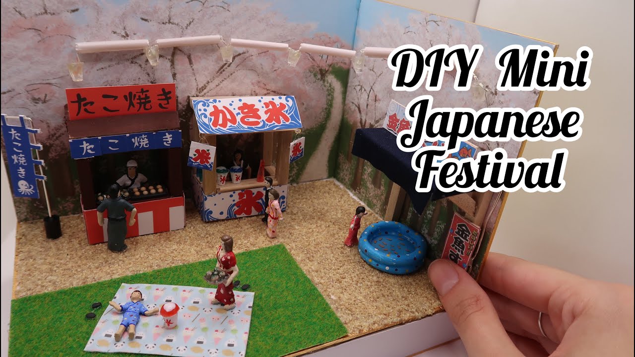 DIY mini Japanese festival | Speed build from scratch
