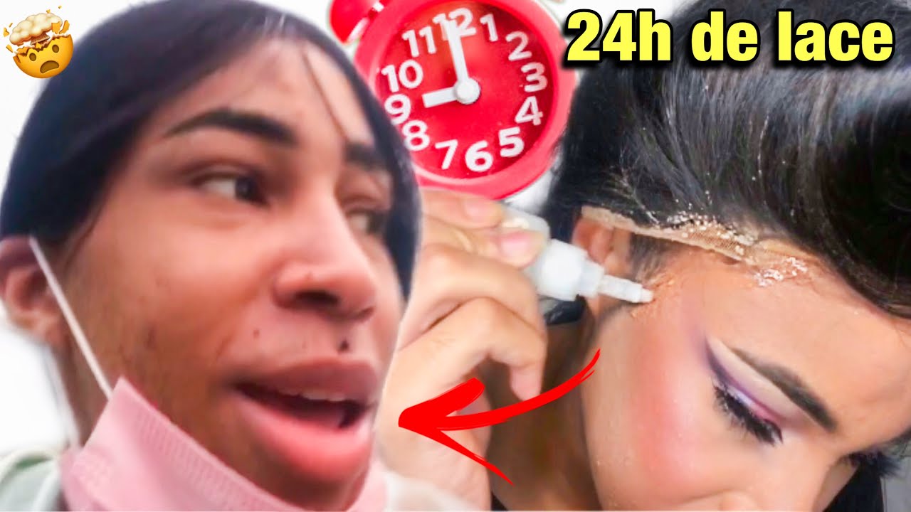 Colei minha peruca com super bonde e fiquei 24h com ela🤯