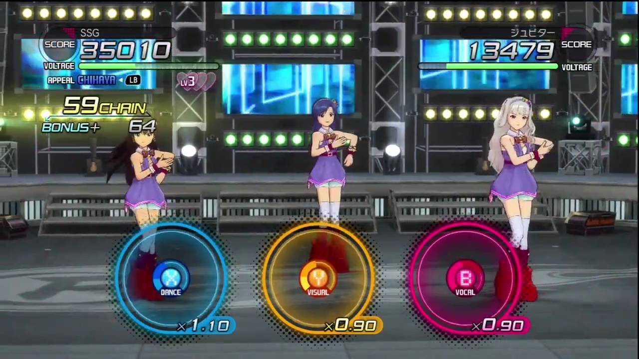 The iDOLM@STER 2 Gameplay: Festivals (Week 54, vs. Jupiter)