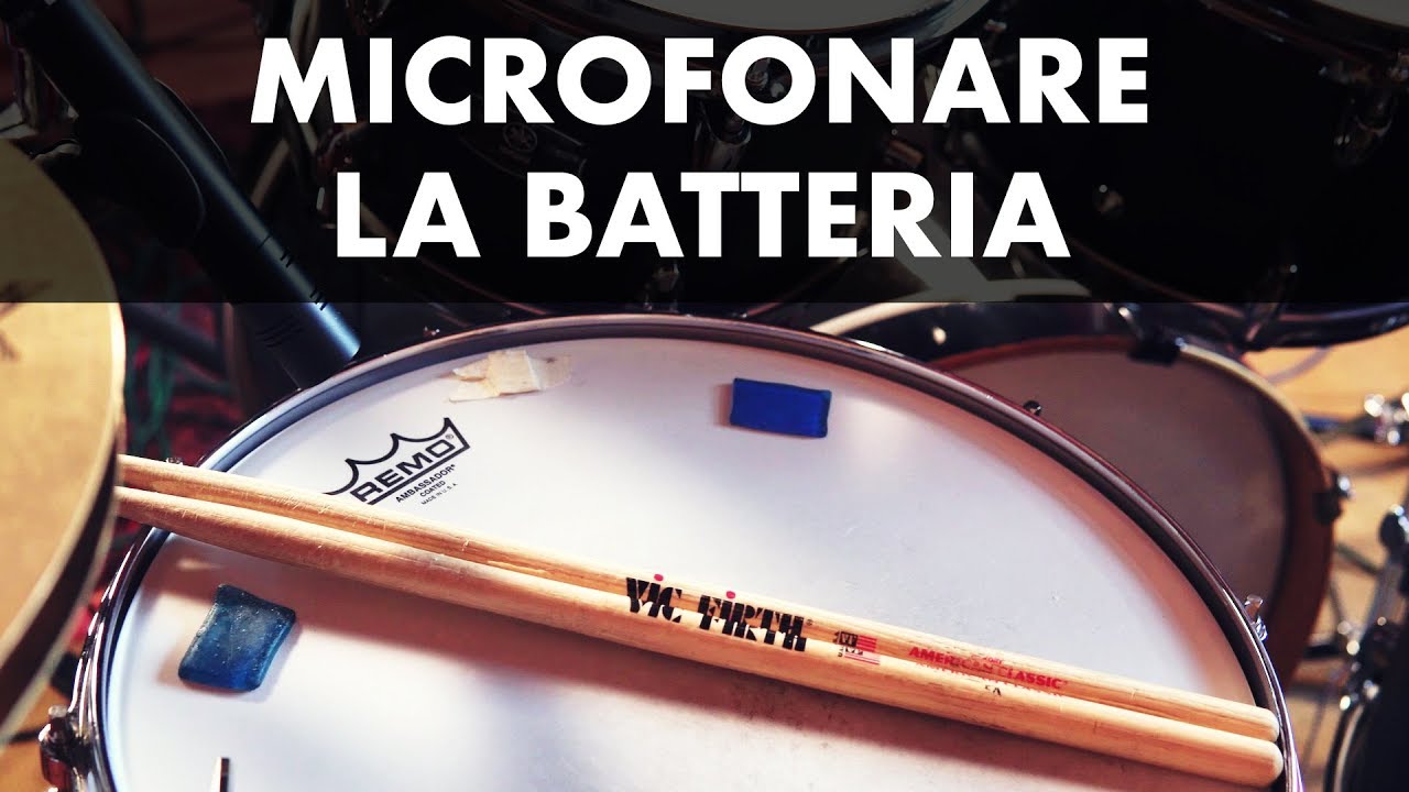 Come microfonare la batteria