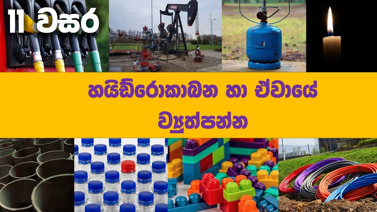 O/L Science Sinhala | Grade 11 Science Unit 14 | Hydrocarbons , Polymers | හයිඩ්රෝකාබන